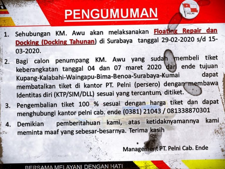 km awu docking maret 2020