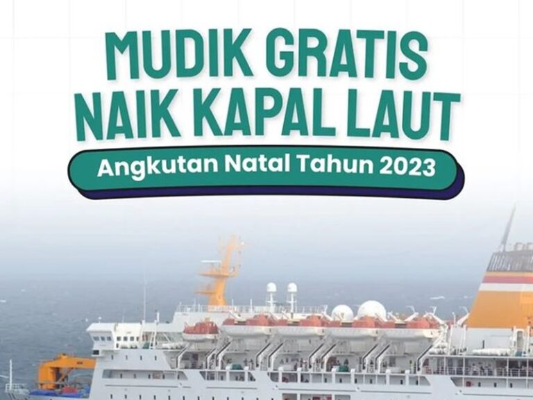 jadwal mudik gratis natal 2023 dengan kapal pelni